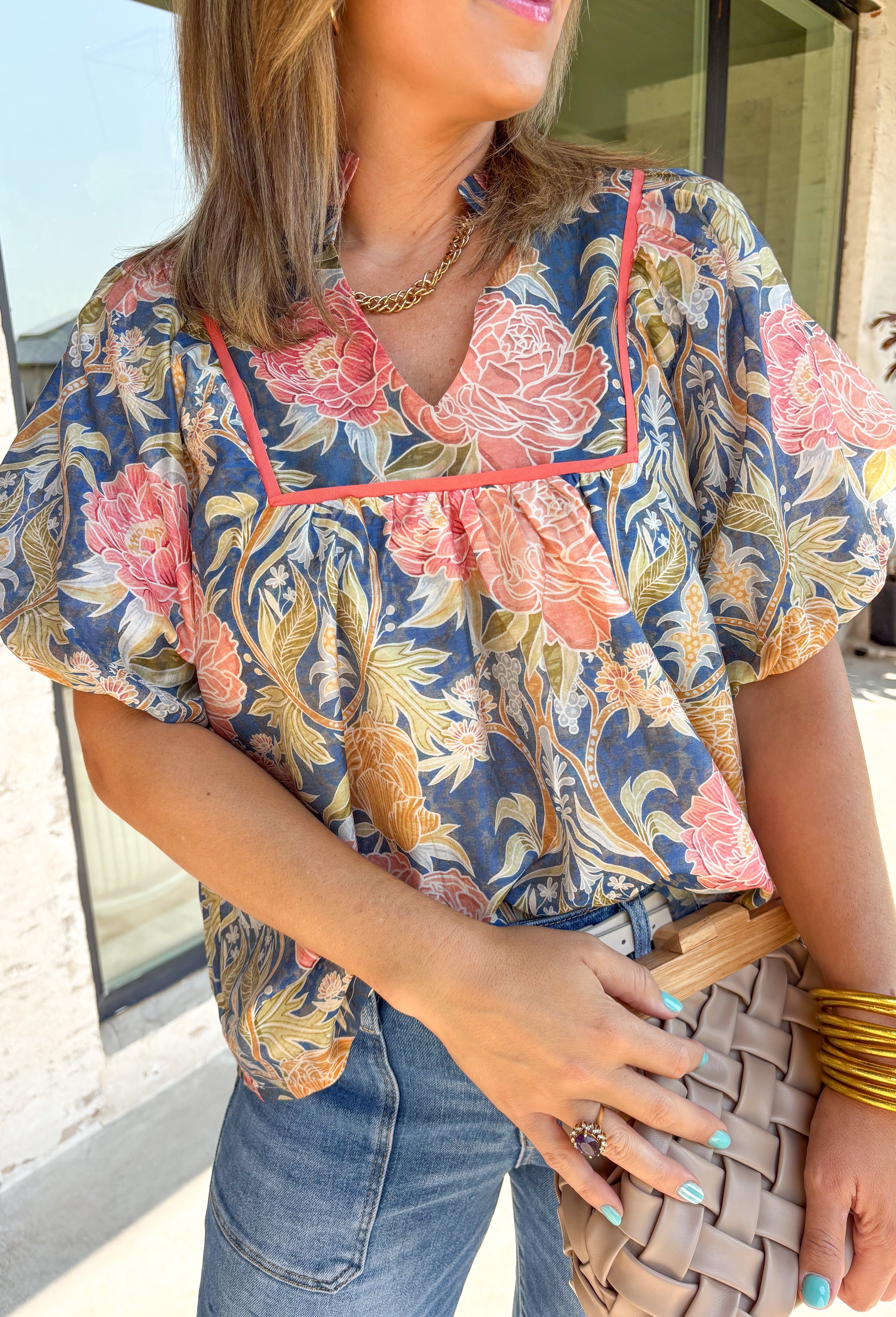Asking Again Floral Top