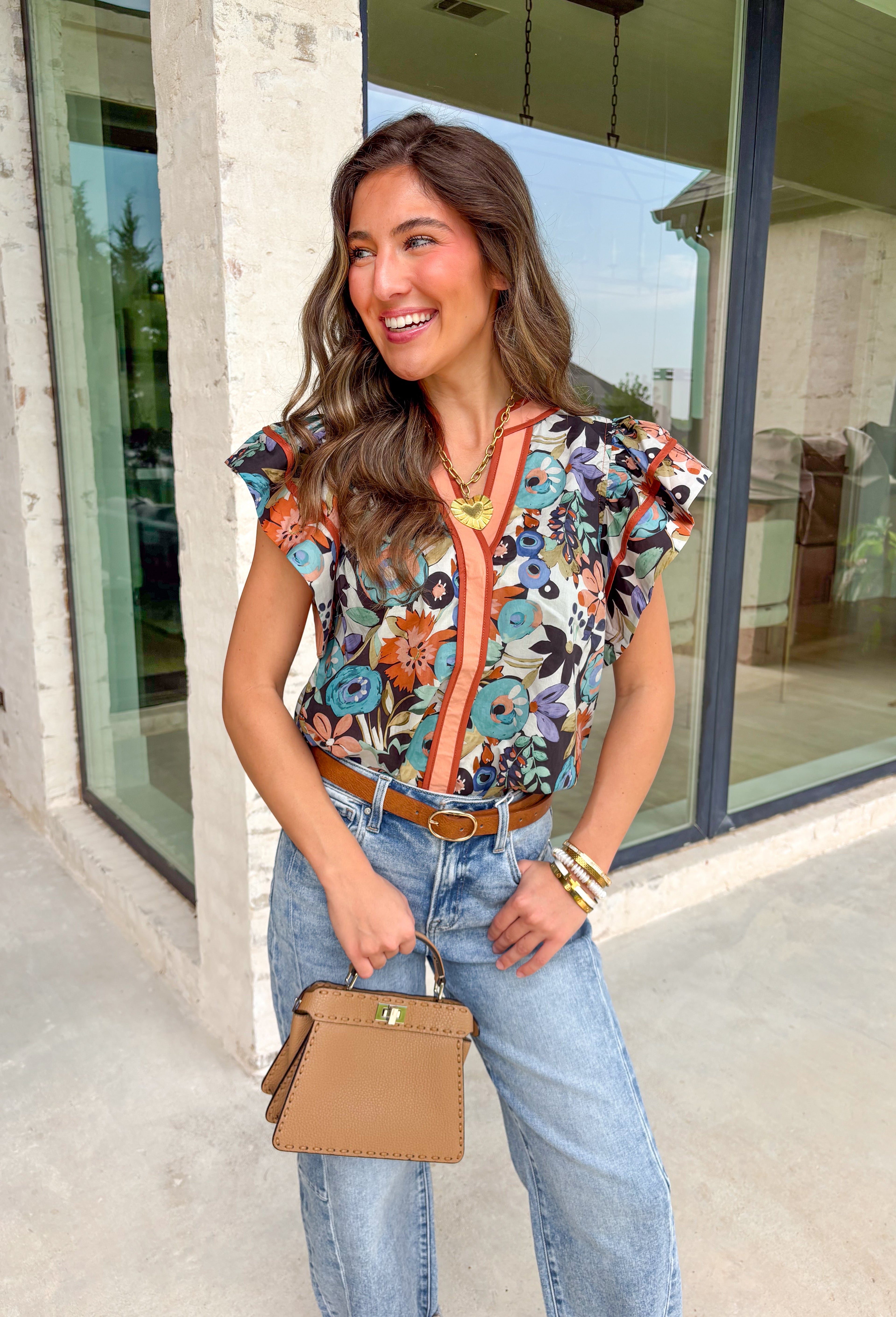 Charming Moment Floral Top