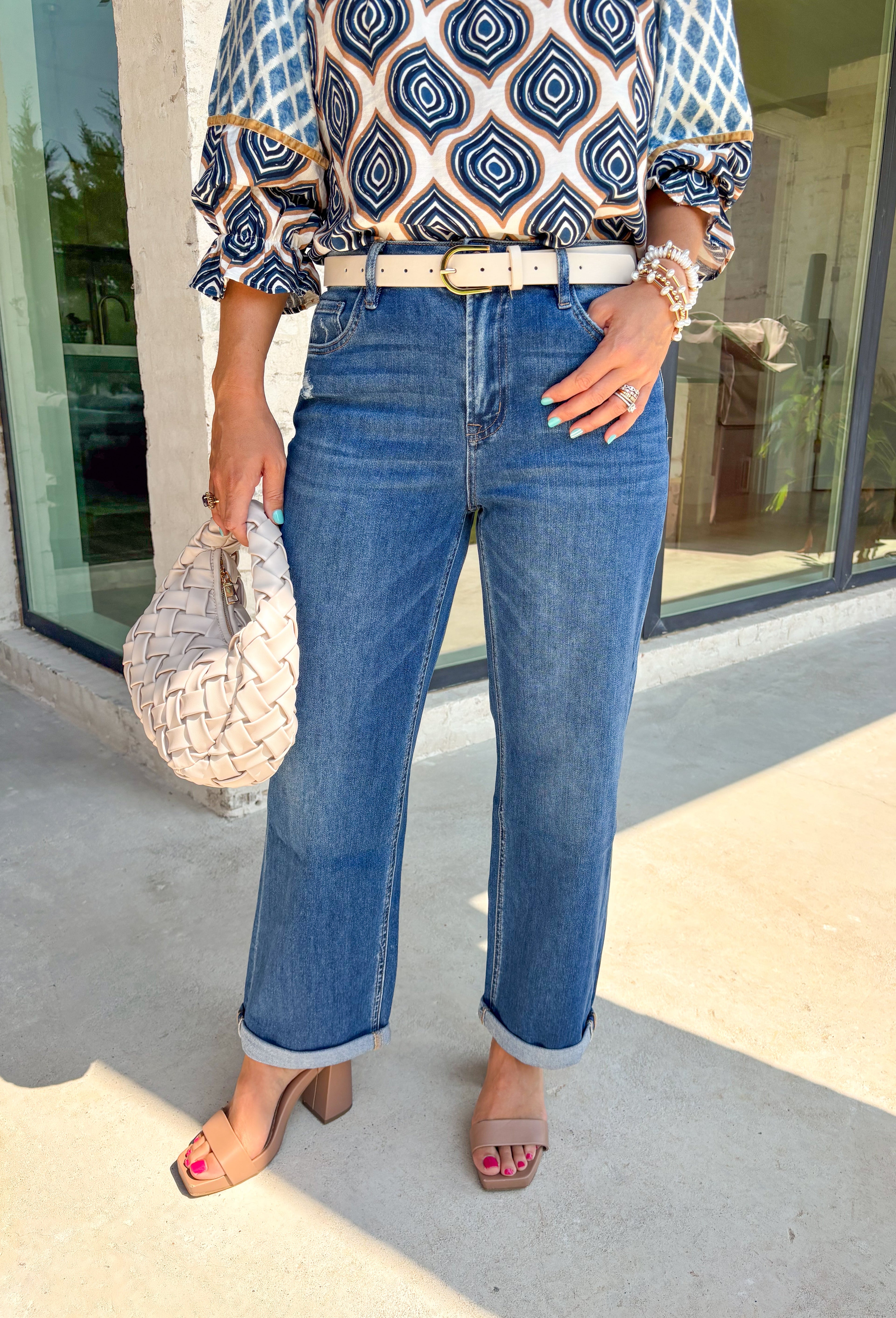 Helen High-Rise Baggy Straight Jean by Vervet