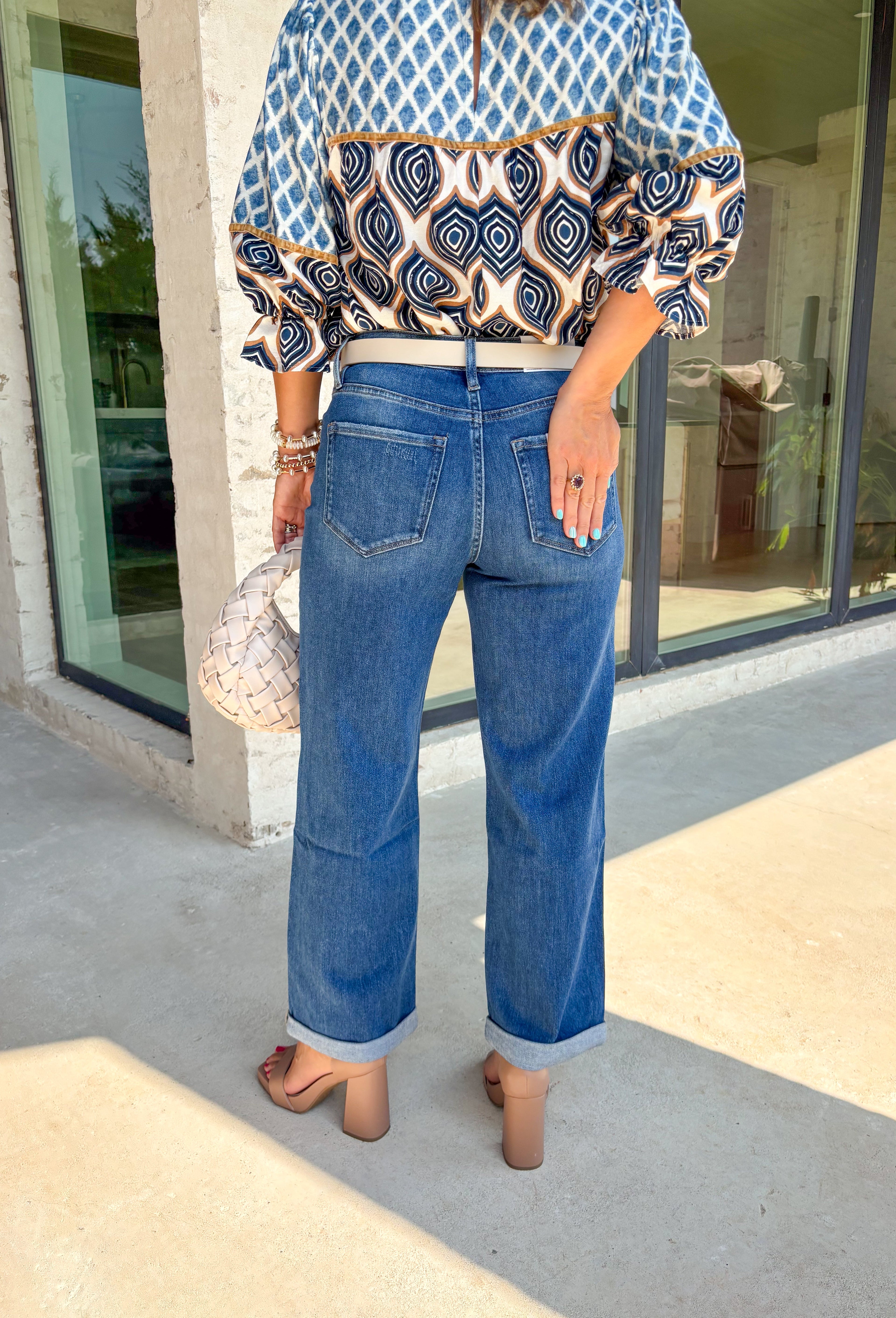 Helen High-Rise Baggy Straight Jean by Vervet