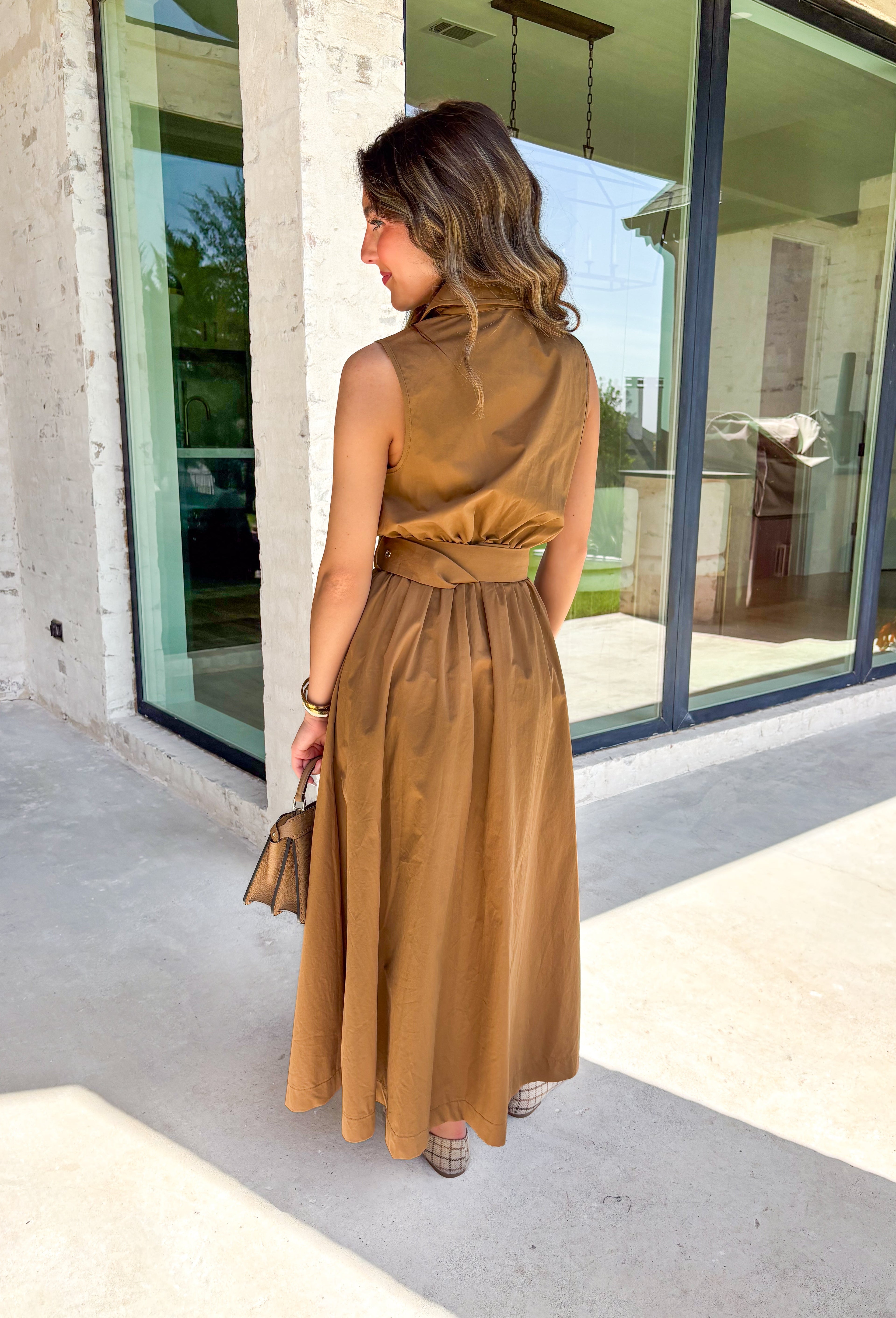 Maple Latte Midi Dress