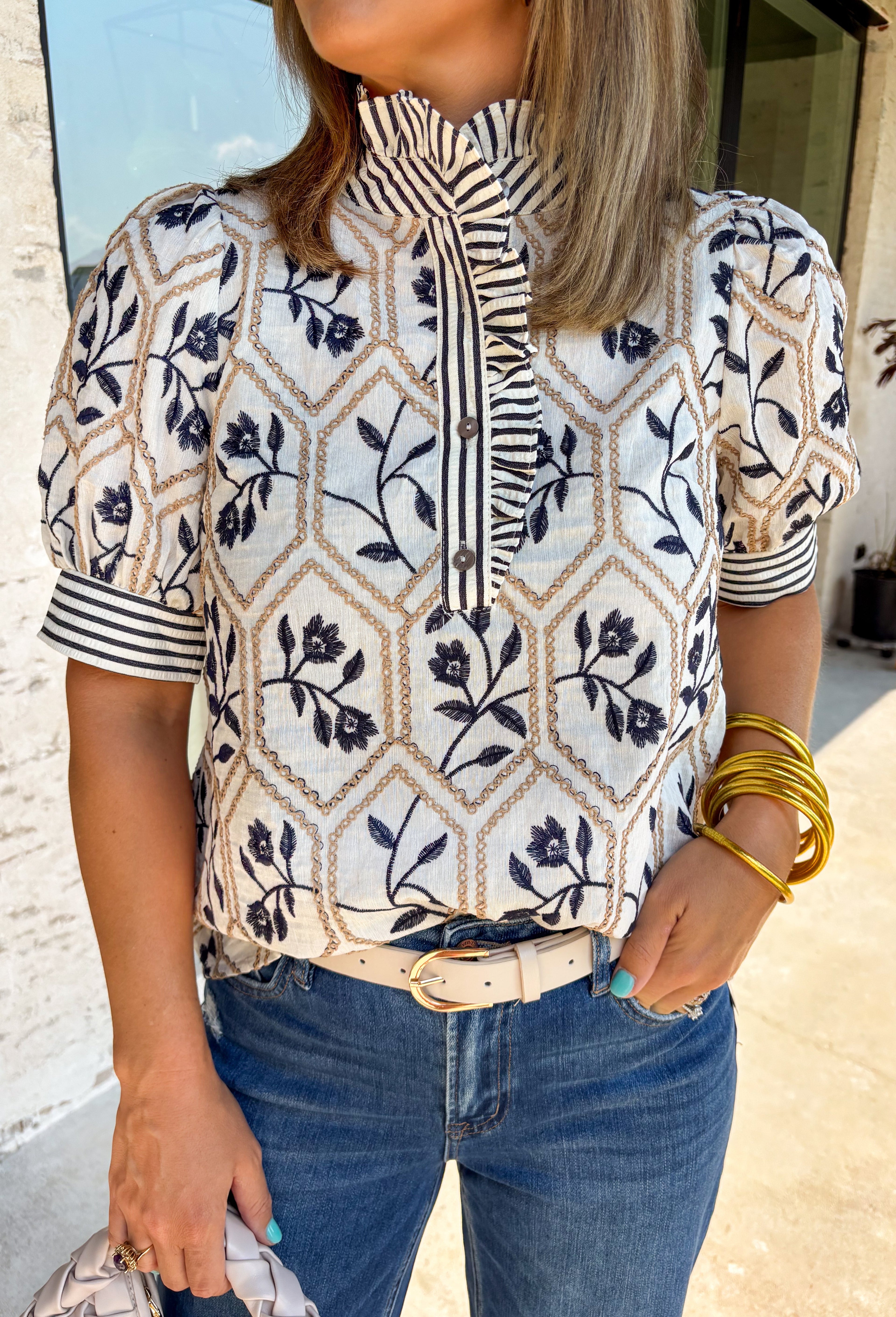 Never Stray Floral Top